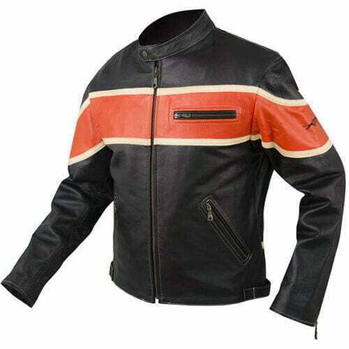 apro custom usnjena jakna dragstar orange 2