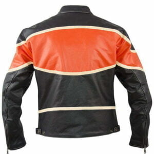 apro custom usnjena jakna dragstar orange 4