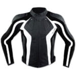 apro usnjena sport jakna flanger bela