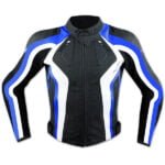 apro usnjena sport jakna flanger modra