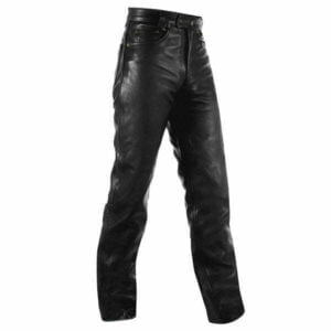 apro usnjene motoristicne hlace 5 tache crne