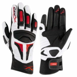 apro usnjene rokavice firepower belo rdece