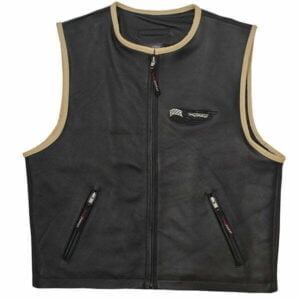 apro usnjeni lajbic custom black 2
