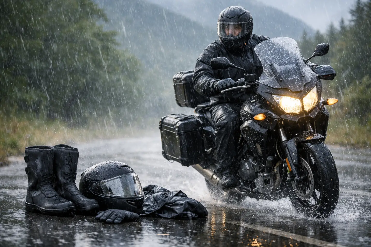 Dežna oprema za motoriste brez napak