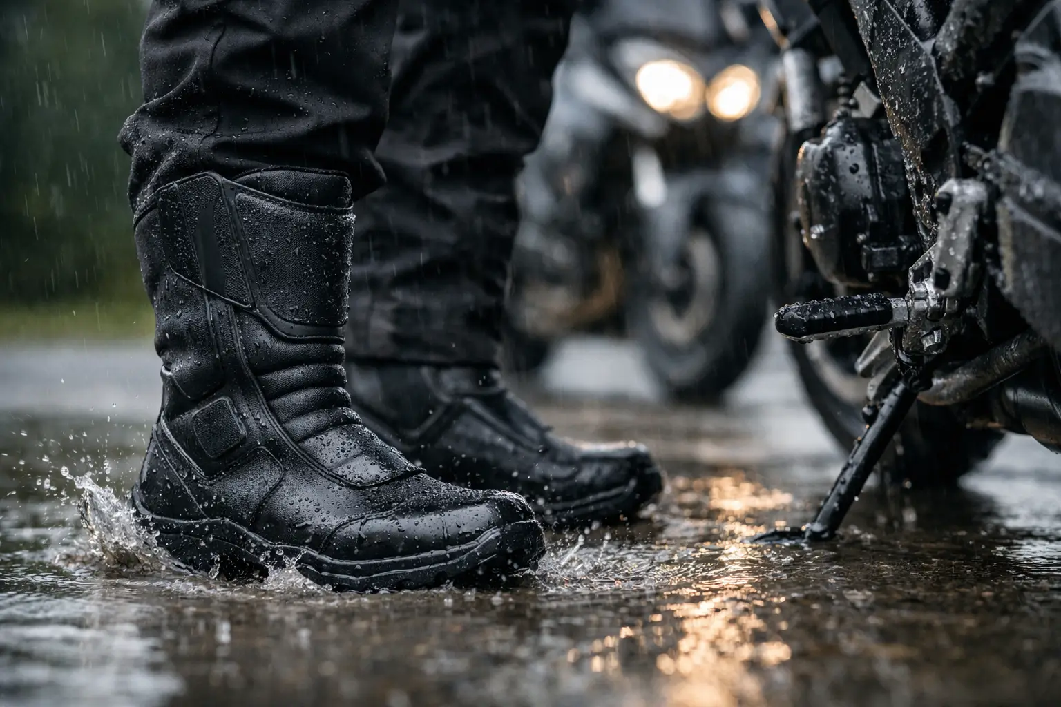 Motoristični škornji za dež: kaj res šteje