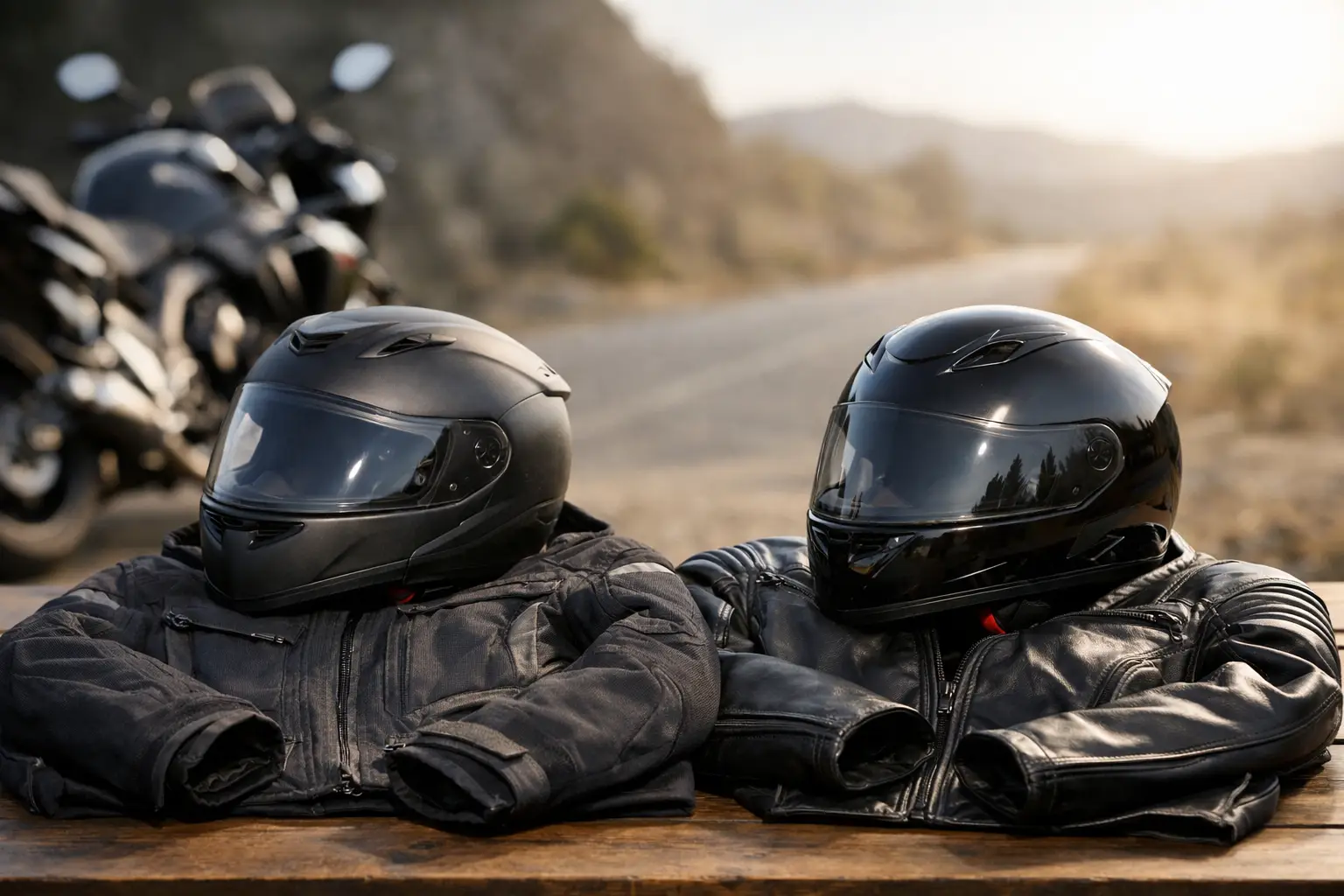 Tekstilna ali usnjena motoristična oprema?