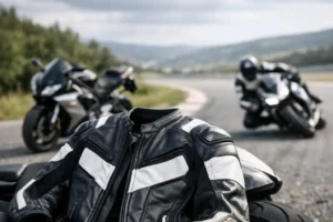 Usnjena sport jakna za cesto in stezo