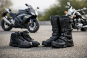 Motoristični gležnarji ali škornji?