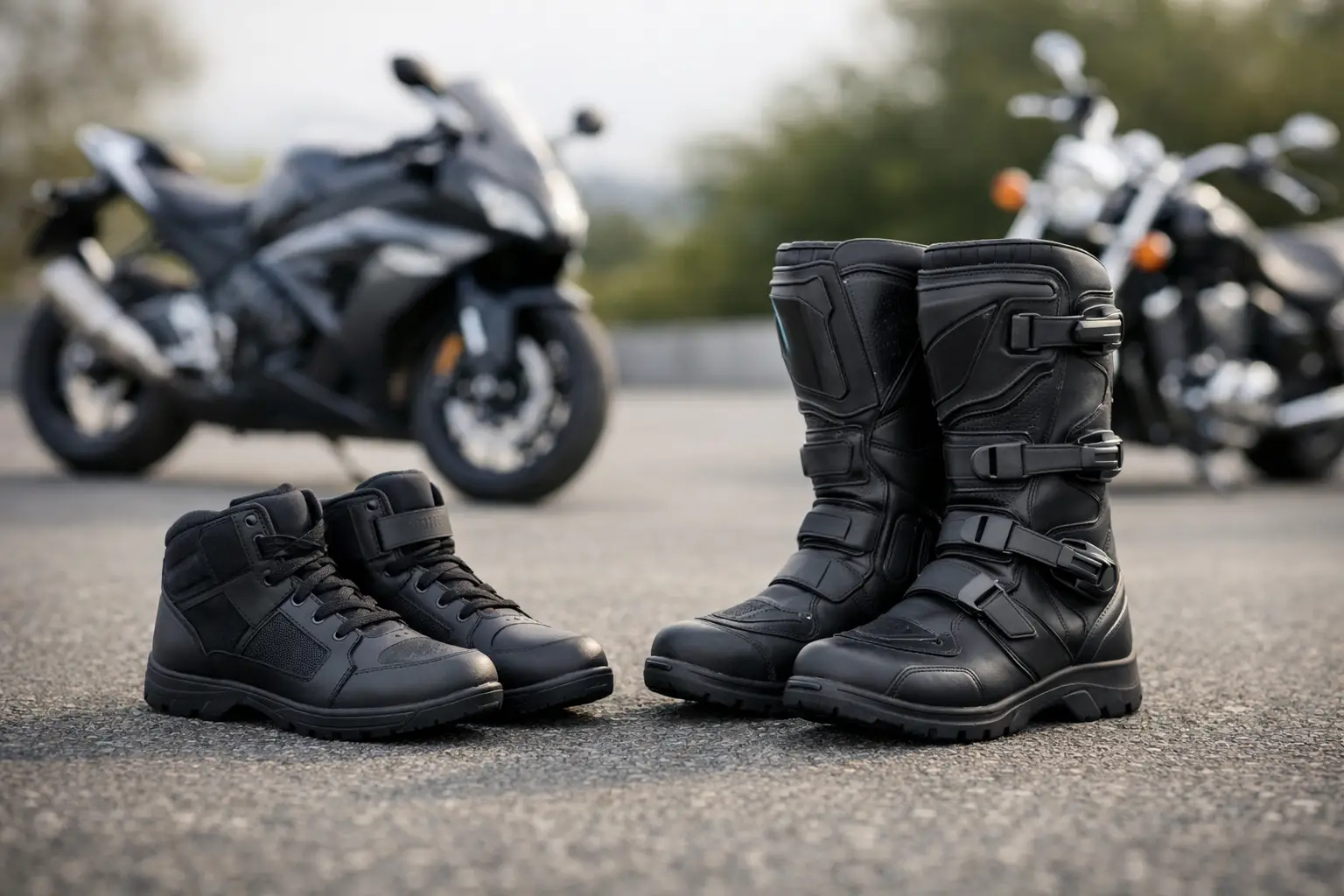 Motoristični gležnarji ali škornji?
